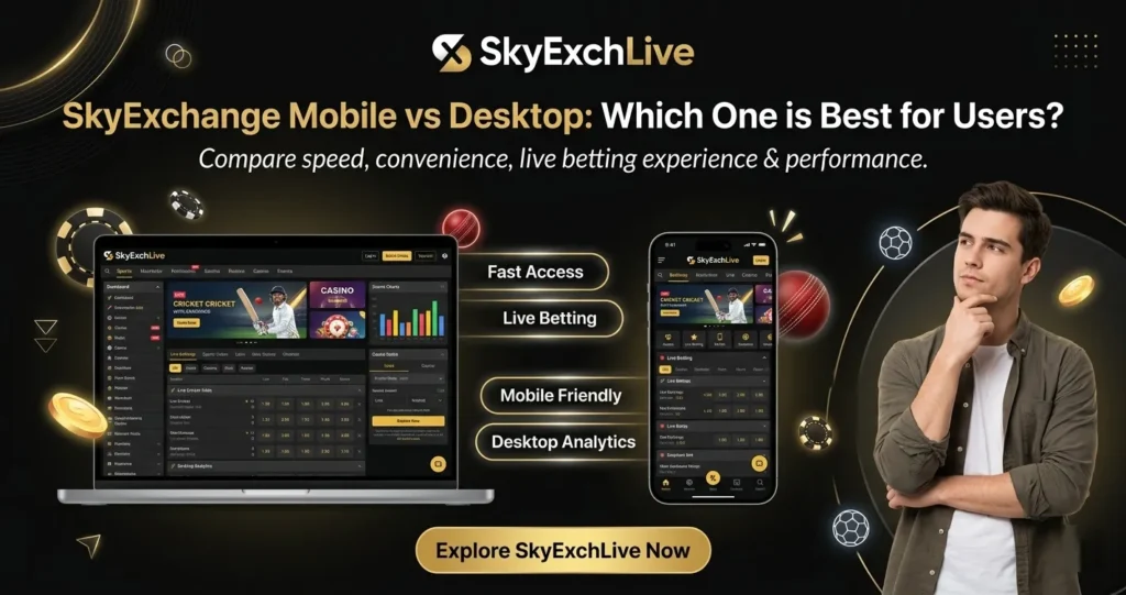 SkyExchange Mobile vs Desktop