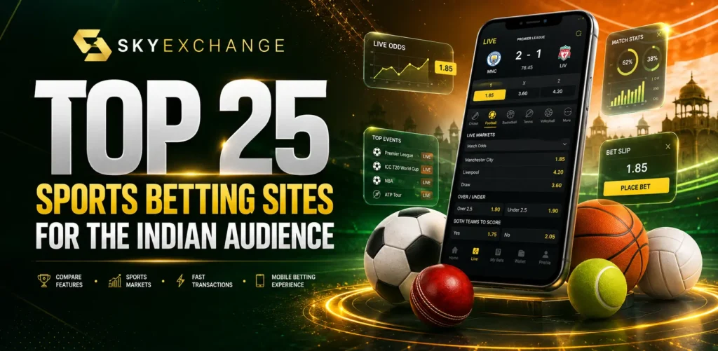 Top 25 Sports Betting Sites for the Indian Audience